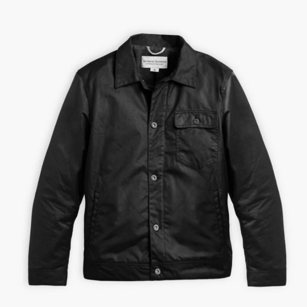 Thursday Waxed Canvas Field Jacket - Black Medium